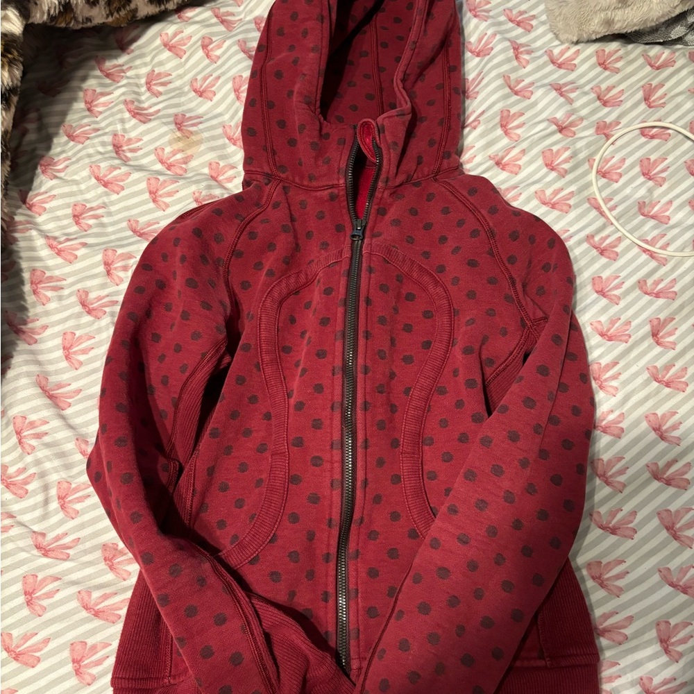 lululemon athletica Red Polka Dot Jacket